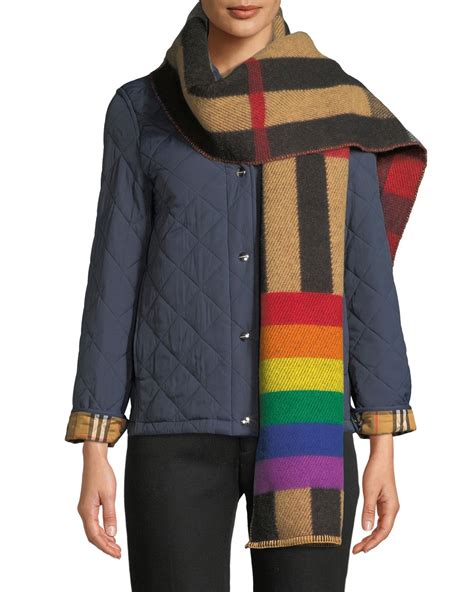 burberry rainbow shawl|traditional burberry scarf.